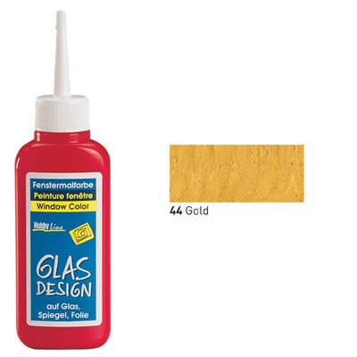 Glas-Design Window-Color-Malfarbe 80ml, Gold [Spielzeug]