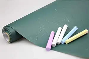 Xypnotic Wall Sticker Paper Vinyl Removal Self Adhesive Chalk/Marker Board Sheet for Children Room Decor and Mind Development Also for Office & School/Collages (Size-45x200cm)