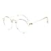 Produktbild REALIKE Unisex Brille Elegant Flacher Spiegel Runder Rahmen Brillengestell Brille Leopardenmuster-Brillengestell Aus,Anti-Blaulichtbrille, Farbe Mehrfache Farbauswahl