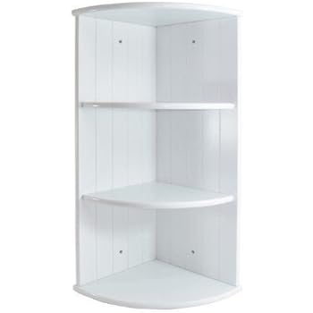 Badezimmer Eckregal WEISS Badregal: Amazon.de: Küche & Haushalt