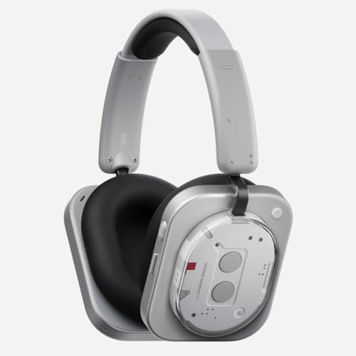 Nothing Headphone (1) Cuffie Wireless Over Ear con Cancellazione Attiva del Rumore, fino a 80h Autonomia, Hi-Res, Spatial Audio, Resistenti all’Acqua – Bianco
