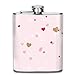 Produktbild Cupcake Cute Hearts Retro Portable 304 Stainless Steel Leak-Proof Alcohol Whiskey Liquor Wine 7OZ Pot Hip Flask Travel Camping Flagon for Man Woman Flask Great Little Gift