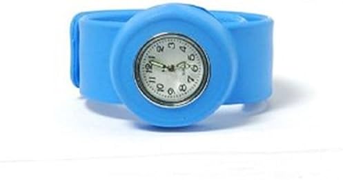 QBD Boys Small Blue Snap/Slap On Watch. Hypo Allergenic. With Crown Protector