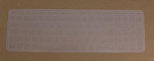 Saco Chiclet Keyboard Skin for HP 15-AY503Tu 15.6-inch Laptop (Core i5-6200U/4GB DDR4L /1TB /Window 10) Turbo Silver -Transparent