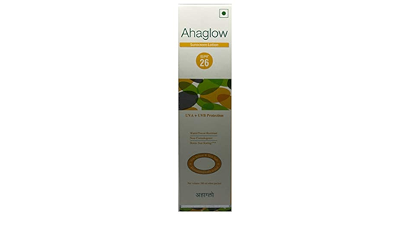 ahaglow sunscreen lotion spf 26