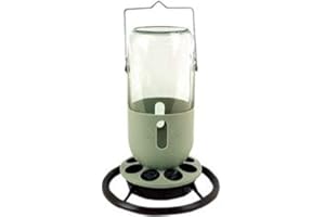 Gaun 10-14295 Bebedero-Comedero Botella Cristal, 1 L, 15.5 x 24 cm