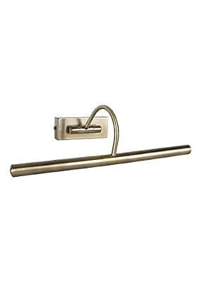 MiniSun Applique Tableaux Murale. Laiton Vieille / antique. 39 cm, orientable. 2 x 25 watt G9 - non fournis