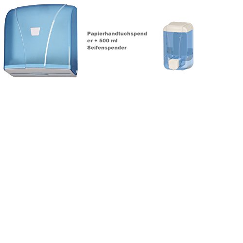 Aviva Clean SPENDERSET SEIFENSPENDER 500 ml & PAPIERSPENDER BLAU