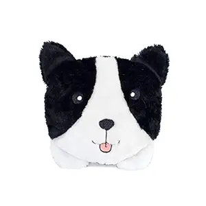 ZippyPaws - Bun Matching Dog Breed Plush Pillow Dog Toy - Border Collie