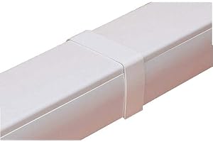 MC DISTRIBUTION Raccord Droit Goulotte Super Optimal - Blanc 9003 80x60 - Climatisation