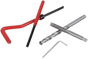 AKOZON 25 Piezas de Rosca M7, Kit con Transparente M7x1 Kit M7 Inserto de Reparación Kits de Insertos Métricos Rosca de Reparación de 7 Mm Caja de Plástico para