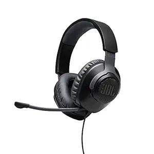JBL Free WFH by Harman Wired Over The Ear Headphone with Mic (Black)