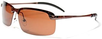 Jee Designer Fashion men's women's Uv400 Protection Polarized Driving Sports Sunglasses 3043(coffee frame,brown lens)