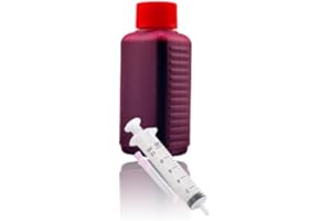CENADO 100ml Nachfülltinte Druckertinte Refillset für HP (rot/magenta)