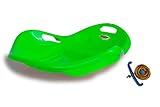 Jamara 460536 Snow Play Bob Speed Planche à roulettes en Plastique Durable et Confortable avec Assise Ergonomique Vert 78 cm