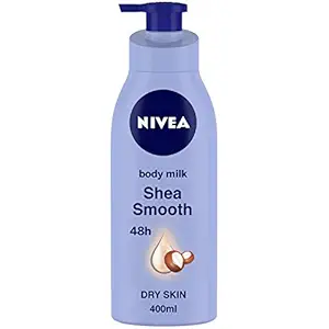 NIVEA Body Lotion for Dry Skin, Shea Smooth, with Shea Butter, For Men & Women, 400 ml