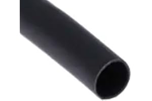 ZOREI Gaine thermorétractable, longue 1 mètre, blanc noir, diamètre de 3 mm, 5 mm, 6 mm, 7 mm, 8 mm, 9 mm, 10 mm (Ø8 mm, noir)