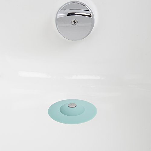 Umbra 023464-276 Flex Badewannenstöpsel/Haarsieb, Plastik, surf blau, 9,52 x 9,52 x 3,17 cm - 6
