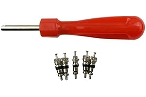 REFURBISHHOUSE Outil Demonte Valve Pneu + 5 Valve Voiture Velo Moto