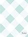 Produktbild Notes: Ice Jade Checkered Gingham Notebook (8.5 x 11 Large)