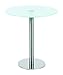Produktbild Ebinger Couch- und Beistelltisch in Edelstahl Ø 495 mm Satinierter ESG-Sicherheitsglasplatte Tischhöhe 550 mm P734.35.6