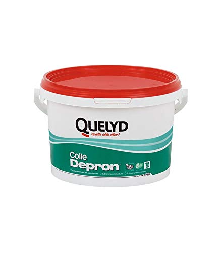 QUELYD Colle DEPRON Seau 3KG, Blanc