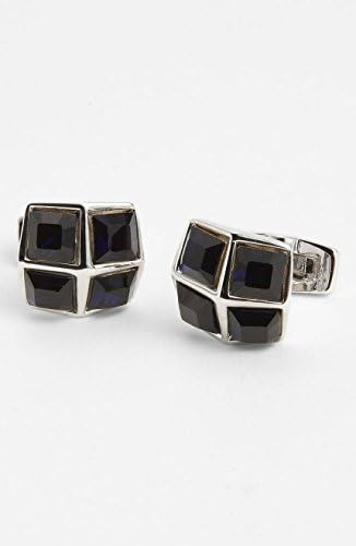 Duchamp London Four Square Crystal Cufflinks