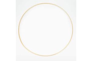 NaDeco Metallring in Gold beschichtet, wählbar in den Größen 20, 30,40 und 50cm Metallringe zum Basteln Drahtring zum Basteln Wickeltechnik Hoops Traumfänger Ring Makramee Ring, Größe:Ø 50 cm