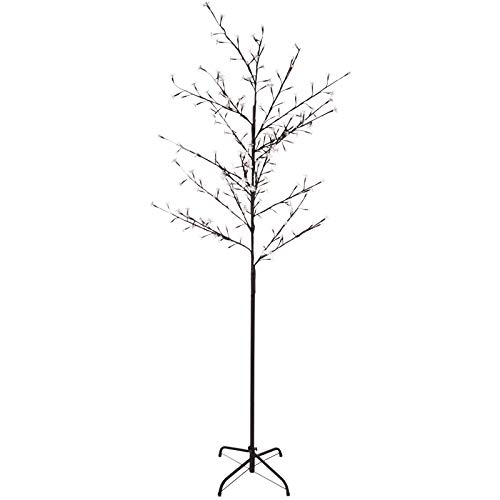 Smartfox LED Lichterbaum 220cm hoch mit 220 LED Blüten Lichterbaum Leuchtbaum Kirschblütenbaum Kirschbaum in Warmweiß