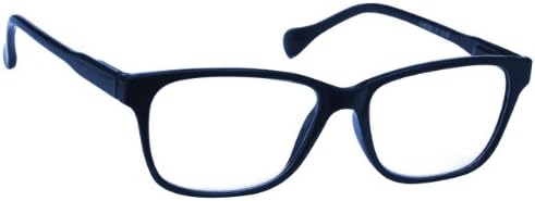 UV Reader Navy Blue Lightweight Comfortable Reading Glasses Designer Style Mens Womens Spring Hinges UVR027 +3.50