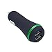 Produktbild Auto Ladegeräte SOMESUN 12W 2.1A Side Dual USB 2 Hafen Heller Auto-Ladegerät-Adapter für Iphone 8/8 Plus (Schwarz)