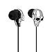 Produktbild Xshuai 3.5mm In Ear Stereo Skull 1.3 m Kopfhörer Universal Headset Super Bass Musik Kopfhörer Ohrhörer Für Ios Und Android LG V20 Psp / iPod / MP3-Player (Gold Rosenrot Silber Weiß) (Silber)
