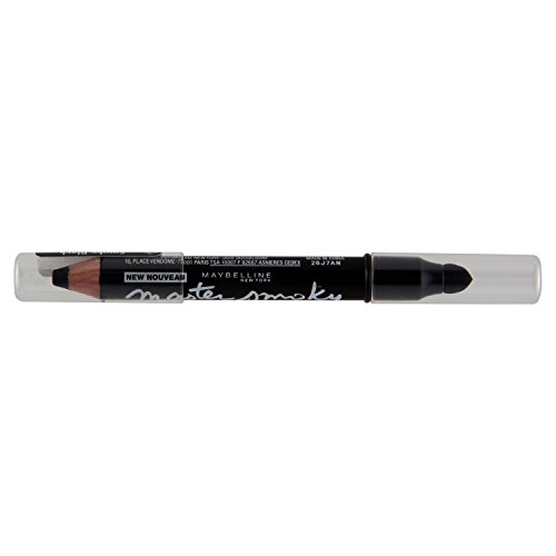 Maybelline New York Lidschatten-Stift Master Smoky Smoky Black / Eyeshadow Pencil Schwarz für Smokey Eyes, mit integriertem Smudger, 1 x 1,8 g - 8
