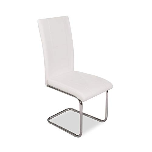VIVACE Lucerna Silla de Comedor, Polipiel, 4349102 cm, 4 Unidades