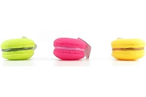 Flamingo -Jouet Macaron ø 7 cm pour chien. en plastique. couleur aléatoire