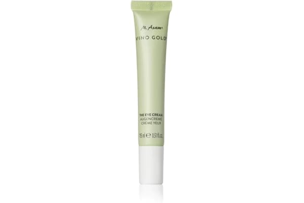 M. Asam VINO GOLD Contour des yeux (15 ml) – Crème sans parfum pour lisser & réveiller le regard, effet à 360° contre les cernes, efficacité sur la profondeur des rides