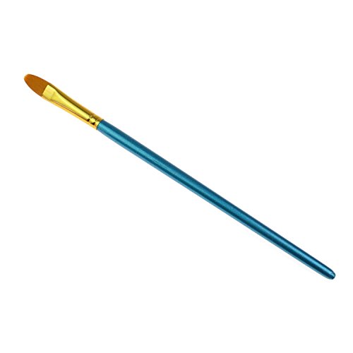 MoonLi Künstler Pinsel Set Öl Nylonhaar -Pinsel für Acryl und Ölmalerei 10 Stück (Blau) - 7
