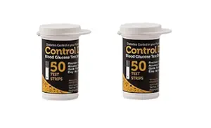 Control D Test Strips, 100 Count (Black) For control d Glucometer