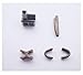 Produktbild Bronze # 3 Metall Reißverschluss Head Box Reißverschluss Schieberegler Halterung einfüllen Pin leicht für Reißverschluss Reparieren, Reißverschluss Reparatur Kit (# 3)