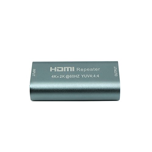 Moneyshop–HDMI 2.0 Repeater/HDMI Kabel Booster; HDMI 2.0 Signal- Verstärker für Konfigurationen bis 35m 4k ;25 m bei 4K@60Hz, 35 m bei 4K@30Hz, 50 m bei 1080p; YUV 4:4:4;Stützen 3D( es ist kein Netzteil erforderlich.) - 3