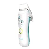 ★ weich und leise, Mute-Technologie, Reine Motorbetrieb, der Ton ist so niedrig wie etwa 55 Dezibel, leise, die Beseitigung der Angst vor Baby-Haarschnitt