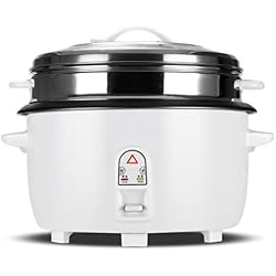 Cuiseur à riz Cuiseur de riz de 10L 220V multifonctionnel Commercial Marine Marine cuiseur de riz de grande capacité, commande à un bouton et fonction de maintien automatique au chaud-pour restauratio