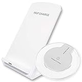 Lieferumfang: Wireless Ladegerät, Deutsche Bedienungsanleitung und Ladekabel (Quick Charge 2.0/3.0 Adapter ist erforderlich, NICHT im Paket enthalten);