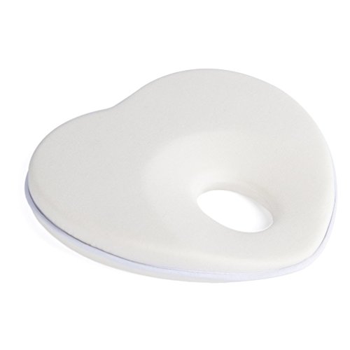 Baby Pillow,anti-flat head positioning pillow with suffocation-preventing shape for healthy air flow and paediatric skull formation (0-6M, Beige)