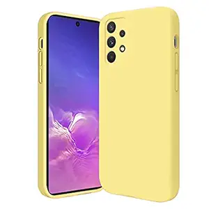 Cases Compatible with Samsung A32 4g Case Samsung Galaxy A32 5g Phone Case Silicone Shockproof Full Protective Case (Yellow, Samsung A32 4g)