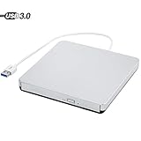 【Plug und Play】 Kein zusätzliches Laufwerk erforderlich, geringer Stromverbrauch und Stromversorgung über den USB-Anschluss, kein externes AC Netzteil erforderlich. keine komplizierte Installation, einfach zu nutzen. VD-RW-Laufwerk und das USB-Kabel sind kombiniert in eins, kein Verlierproblem.