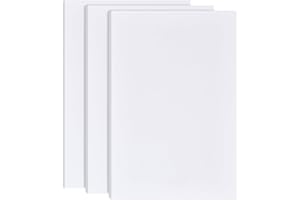 BENECREAT 3 placas de espuma blanca de 10 mm, 30 x 20 cm, placas de espuma de PVC rectangulares para montaje de carteles, manualidades, exhibición de arte, presentación y proyectos