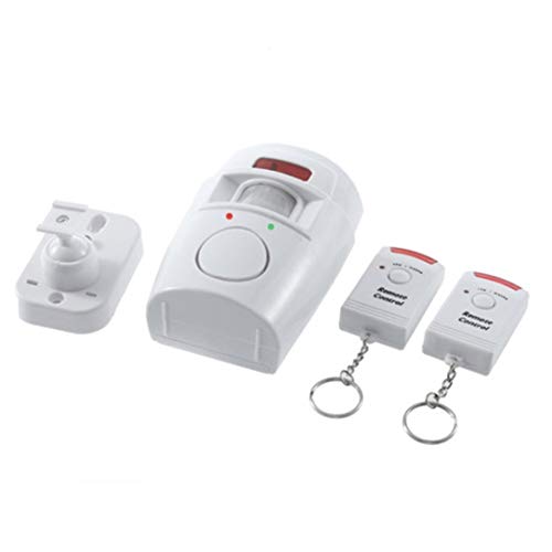 Preisvergleich Produktbild sdfghzsedfgsdfg 105BD Ton Fernbedienung Wireless-Infrarot-Bewegungsmelder Einbruch Sensor Alarm Sicherheit Home System Einstellbarer Montage Weiß