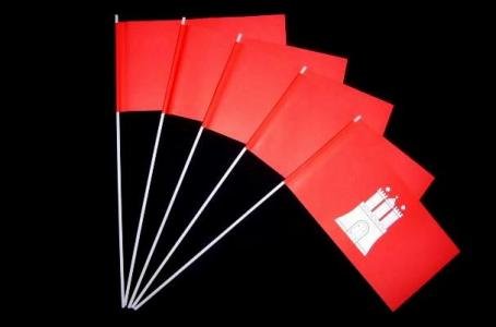 Papierfähnchen: Hamburg 50er Packung