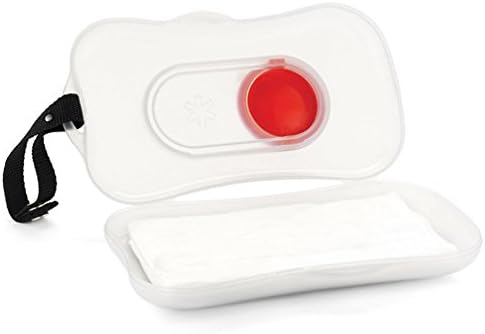 White On-The Go Wipes Dispenser, Box for Stroller, Pram